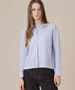 MACKINTOSH LONDON / マッキントッシュ ロンドン  ニット・セーター | 【eclat5月号掲載】レースニットシャツ