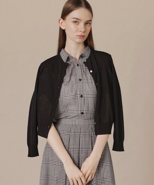 MACKINTOSH LONDON / マッキントッシュ ロンドン  ニット・セーター | 【WEB・一部店舗限定】シアーニットカーディガン（ブラック）