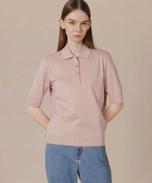 MACKINTOSH LONDON / マッキントッシュ ロンドン  カットソー | シルケットフライスポロ（ピンク系2）