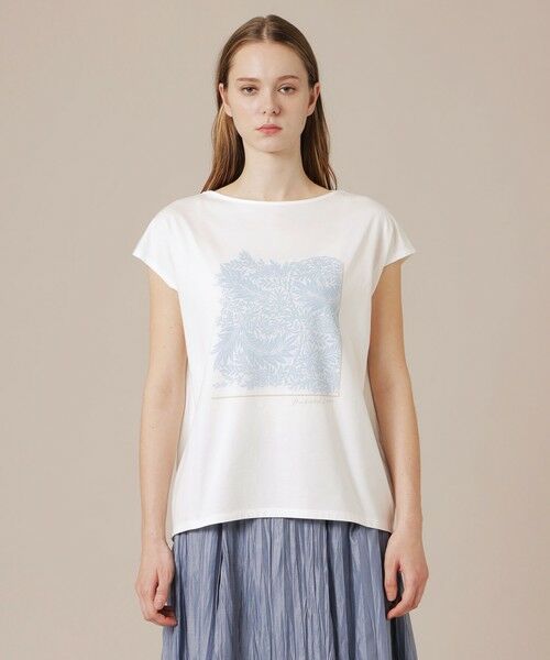 MACKINTOSH LONDON / マッキントッシュ ロンドン  カットソー | リーフプリントTシャツ | 詳細4