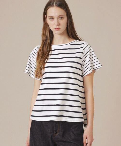 MACKINTOSH LONDON / マッキントッシュ ロンドン  カットソー | 【eclat5月号掲載】ボーダーミックスTシャツ（ホワイト系その他）