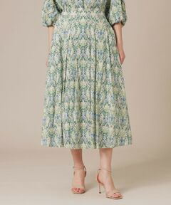 MACKINTOSH LONDON / マッキントッシュ ロンドン  ロング・マキシ丈スカート | ボタニカルウォールプリントスカート