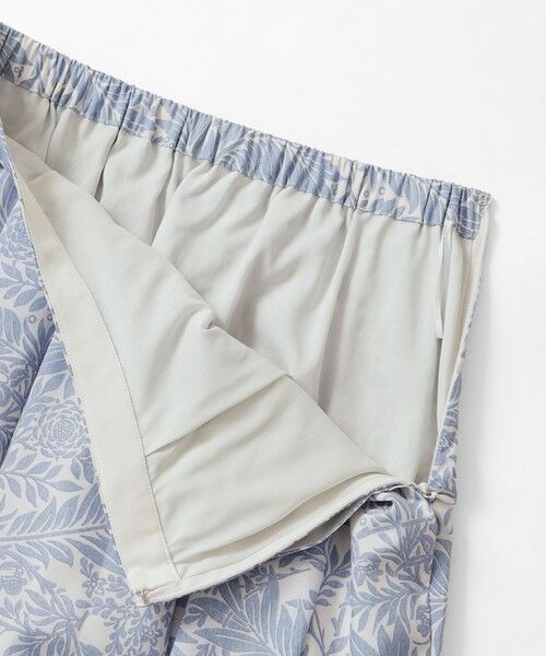 MACKINTOSH LONDON / マッキントッシュ ロンドン  ロング・マキシ丈スカート | リーフプリントタックギャザースカート | 詳細11