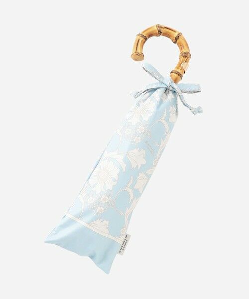 MACKINTOSH LONDON / マッキントッシュ ロンドン  傘 | 【婦人画報4月号掲載】【BIBURY FLOWER】バイブリーフラワー遮光晴雨兼用折畳傘（ブルー）