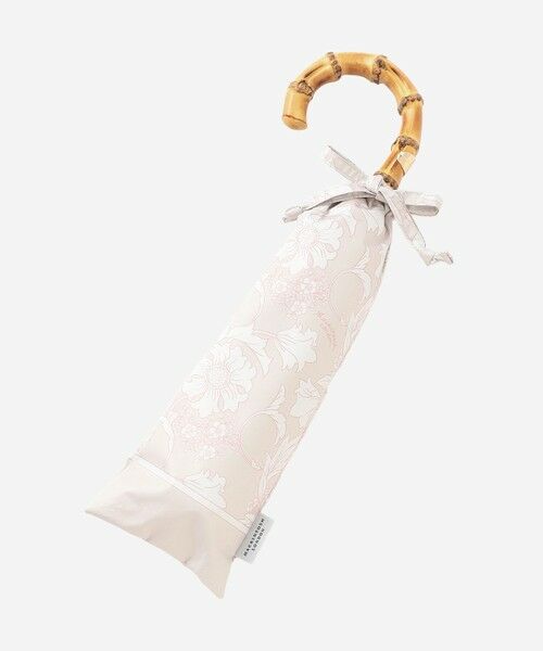 MACKINTOSH LONDON / マッキントッシュ ロンドン  傘 | 【婦人画報4月号掲載】【BIBURY FLOWER】バイブリーフラワー遮光晴雨兼用折畳傘（ベージュ）