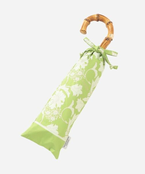 MACKINTOSH LONDON / マッキントッシュ ロンドン  傘 | 【婦人画報4月号掲載】【BIBURY FLOWER】バイブリーフラワー遮光晴雨兼用折畳傘（グリーン）