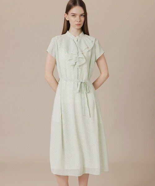 MACKINTOSH LONDON / マッキントッシュ ロンドン  ロング・マキシ丈ワンピース | 【WEB・一部店舗限定】フラグメントプリントワンピース（オフホワイト）