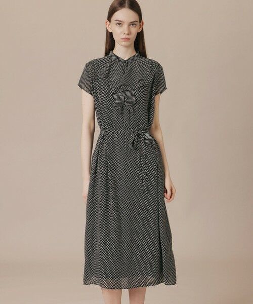 MACKINTOSH LONDON / マッキントッシュ ロンドン  ロング・マキシ丈ワンピース | 【WEB・一部店舗限定】フラグメントプリントワンピース（ブラック）