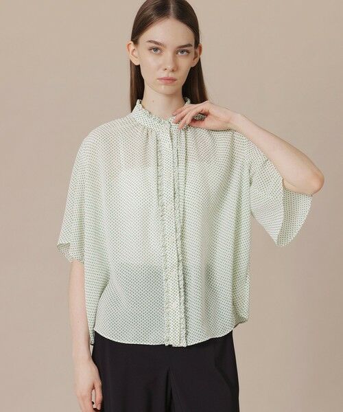 MACKINTOSH LONDON / マッキントッシュ ロンドン  シャツ・ブラウス | 【WEB・一部店舗限定】フラグメントプリントブラウス（オフホワイト）