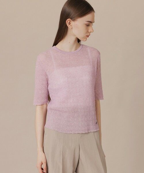 MACKINTOSH LONDON / マッキントッシュ ロンドン  ニット・セーター | 【婦人画報6月号掲載】リンクルニットプルオーバー（パープル6）