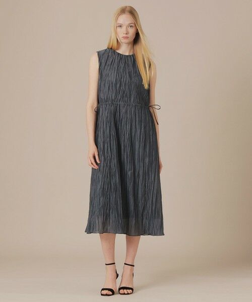 MACKINTOSH LONDON / マッキントッシュ ロンドン  ロング・マキシ丈ワンピース | ワッシャーカールマイヤーワンピース | 詳細1