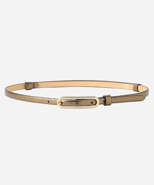 MACKINTOSH LONDON / マッキントッシュ ロンドン  ベルト・サスペンダー | オーバルバックルナローアジャストベルト（ゴールド）