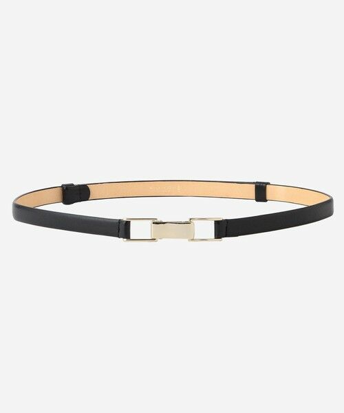 MACKINTOSH LONDON / マッキントッシュ ロンドン  ベルト・サスペンダー | スクエアバックルオイルレザーアジャストベルト（ブラック）