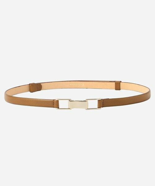 MACKINTOSH LONDON / マッキントッシュ ロンドン  ベルト・サスペンダー | スクエアバックルオイルレザーアジャストベルト（ブラウン）
