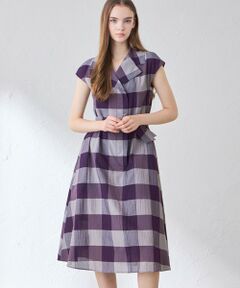 MACKINTOSH LONDON / マッキントッシュ ロンドン  ロング・マキシ丈ワンピース | シアーボイルチェックワンピース