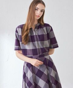 MACKINTOSH LONDON / マッキントッシュ ロンドン  シャツ・ブラウス | シアーボイルチェックブラウス