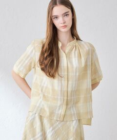 MACKINTOSH LONDON / マッキントッシュ ロンドン  シャツ・ブラウス | シアーボイルチェックブラウス