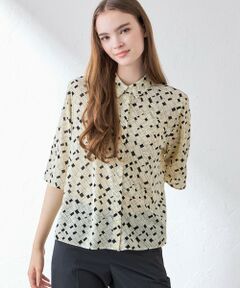 MACKINTOSH LONDON / マッキントッシュ ロンドン  シャツ・ブラウス | ジオメトリックプリントブラウス