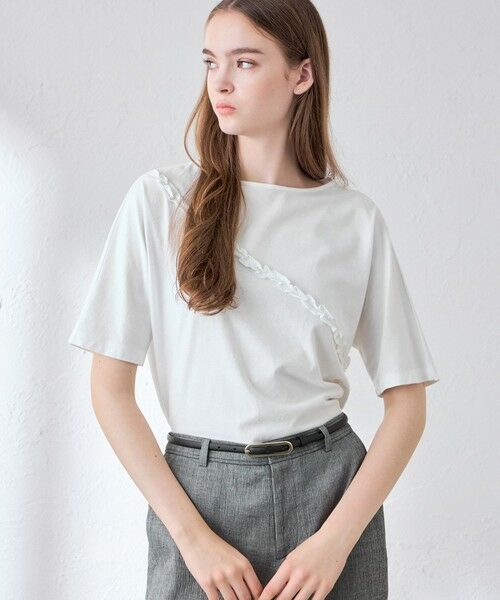 MACKINTOSH LONDON / マッキントッシュ ロンドン  カットソー | ソフトウォッシュＴシャツ（オフホワイト）