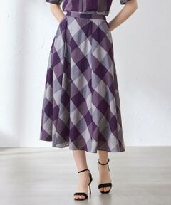 MACKINTOSH LONDON / マッキントッシュ ロンドン  ロング・マキシ丈スカート | シアーボイルチェックスカート