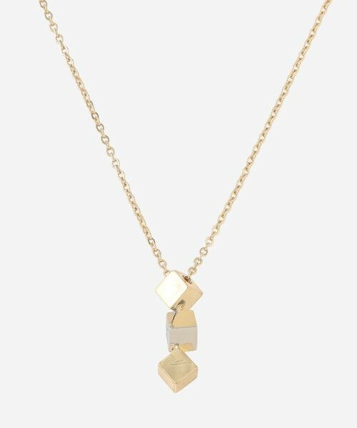 MACKINTOSH LONDON / マッキントッシュ ロンドン  ネックレス・ペンダント・チョーカー | スリーキューブネックレス（ゴールド）