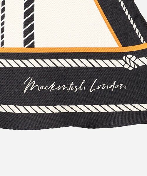 MACKINTOSH LONDON / マッキントッシュ ロンドン  マフラー・ショール・スヌード・ストール | ロープチェック剣先スカーフ | 詳細4