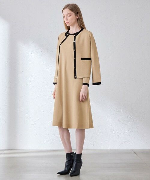 MACKINTOSH LONDON / マッキントッシュ ロンドン その他アウター | レーヨンストレッチバイカラーニットジャケット | 詳細3
