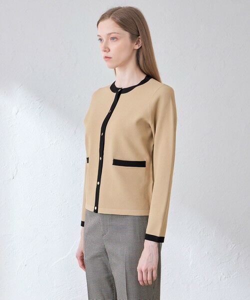 MACKINTOSH LONDON / マッキントッシュ ロンドン その他アウター | レーヨンストレッチバイカラーニットジャケット | 詳細5