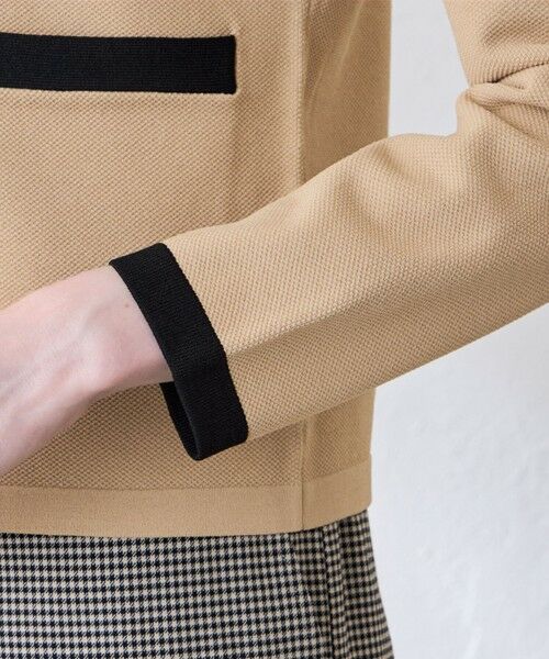 MACKINTOSH LONDON / マッキントッシュ ロンドン その他アウター | レーヨンストレッチバイカラーニットジャケット | 詳細7