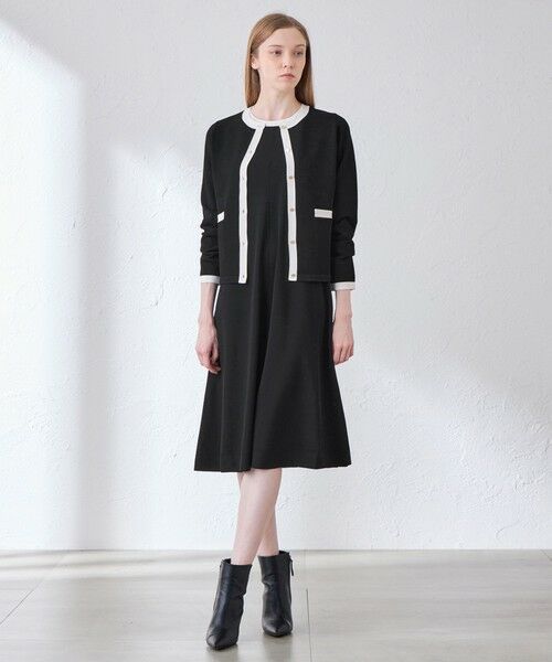 MACKINTOSH LONDON / マッキントッシュ ロンドン その他アウター | レーヨンストレッチバイカラーニットジャケット | 詳細1