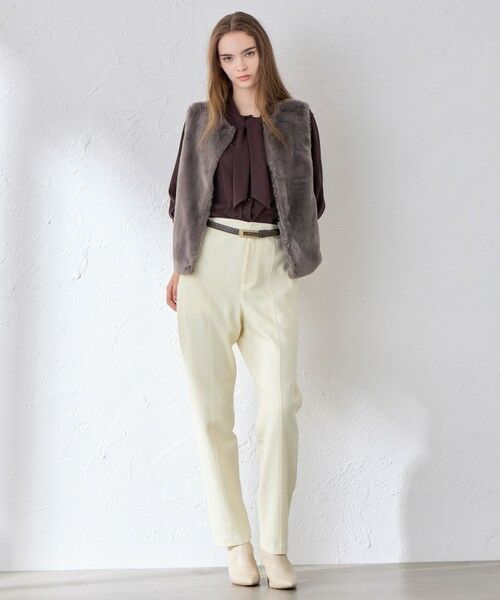 MACKINTOSH LONDON / マッキントッシュ ロンドン  ノーカラージャケット | ファーコンビニットジレ | 詳細1