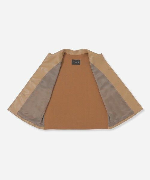 MACKINTOSH LONDON / マッキントッシュ ロンドン  ノーカラージャケット | フェイクレザーニットコンビジレ | 詳細7