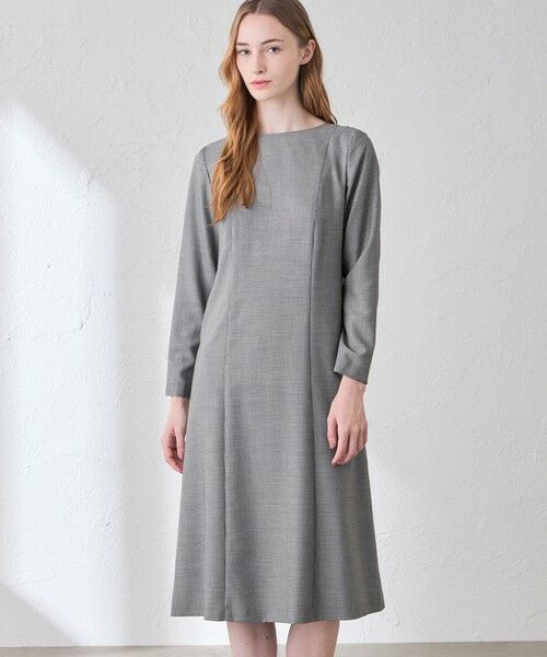 MACKINTOSH LONDON / マッキントッシュ ロンドン  ロング・マキシ丈ワンピース | キュプラポリエステルワンピース（ブラック）