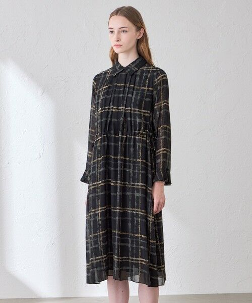 MACKINTOSH LONDON / マッキントッシュ ロンドン  ロング・マキシ丈ワンピース | チェックプリントワンピース | 詳細3