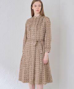 MACKINTOSH LONDON / マッキントッシュ ロンドン  ロング・マキシ丈ワンピース | 【ANDREW/アンドリュー】バイカラーアンドリュープリントワンピース