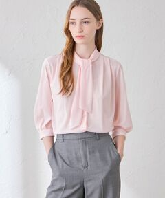 MACKINTOSH LONDON / マッキントッシュ ロンドン  シャツ・ブラウス | コットンコンフィボウタイブラウス