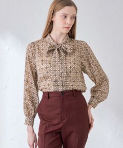 MACKINTOSH LONDON / マッキントッシュ ロンドン  シャツ・ブラウス | 【ANDREW/アンドリュー】バイカラーアンドリュープリントブラウス
