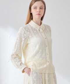 MACKINTOSH LONDON / マッキントッシュ ロンドン  シャツ・ブラウス | ブラッシュドレースブラウス