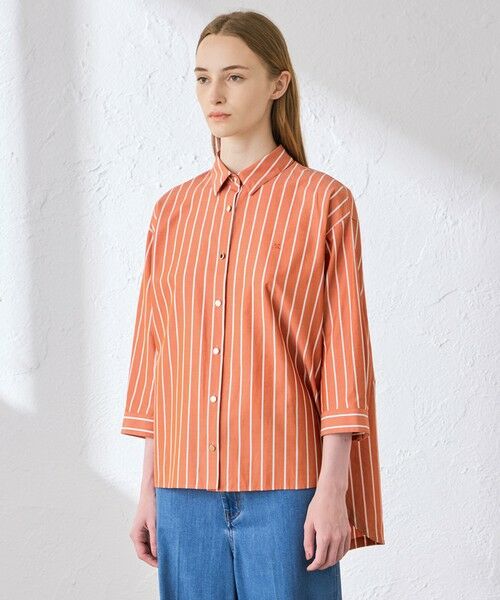 MACKINTOSH LONDON / マッキントッシュ ロンドン  シャツ・ブラウス | コットンタイプライターストライプシャツ | 詳細4