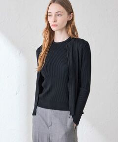 MACKINTOSH LONDON / マッキントッシュ ロンドン  ニット・セーター | ブライトレーヨンジップカーディガン