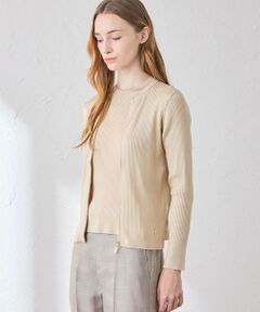 MACKINTOSH LONDON / マッキントッシュ ロンドン  ニット・セーター | ブライトレーヨンジップカーディガン
