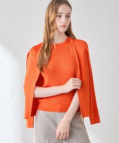 MACKINTOSH LONDON / マッキントッシュ ロンドン  ニット・セーター | ブライトレーヨンジップカーディガン