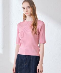 MACKINTOSH LONDON / マッキントッシュ ロンドン  ニット・セーター | ブライトレーヨン半袖プルオーバー