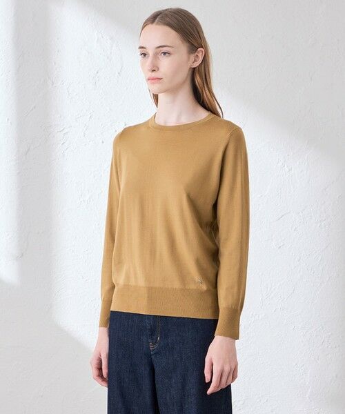 MACKINTOSH LONDON / マッキントッシュ ロンドン  ニット・セーター | 【WEB・一部店舗限定】リアプレーンニットクルーネックプルオーバー | 詳細7