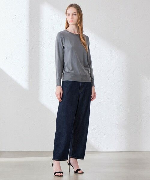 MACKINTOSH LONDON / マッキントッシュ ロンドン  ニット・セーター | 【WEB・一部店舗限定】リアプレーンニットクルーネックプルオーバー | 詳細1