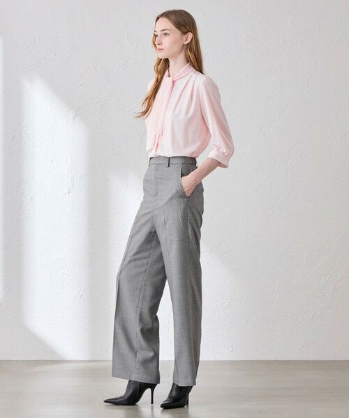 MACKINTOSH LONDON / マッキントッシュ ロンドン  その他パンツ | キュプラポリエステルストレートワイドパンツ | 詳細1
