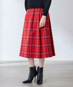 MACKINTOSH LONDON / マッキントッシュ ロンドン  ロング・マキシ丈スカート | コットンチェックタックスカート