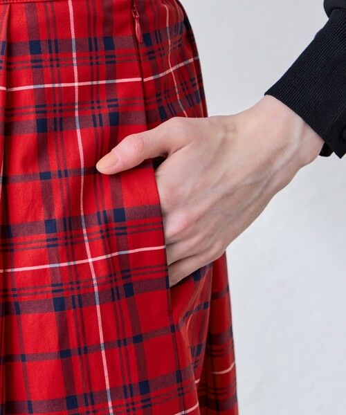 MACKINTOSH LONDON / マッキントッシュ ロンドン  ロング・マキシ丈スカート | コットンチェックタックスカート | 詳細6
