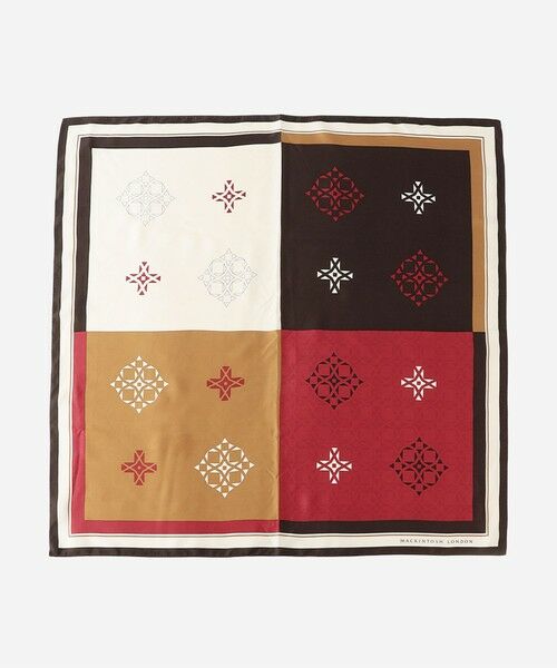 MACKINTOSH LONDON / マッキントッシュ ロンドン  マフラー・ショール・スヌード・ストール | 【婦人画報10月号掲載】アンドリューモチーフスクエアスカーフ | 詳細1