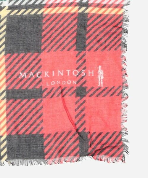 MACKINTOSH LONDON / マッキントッシュ ロンドン  マフラー・ショール・スヌード・ストール | COLOMBO　RED　CHECK SQUARE　SCARF | 詳細1